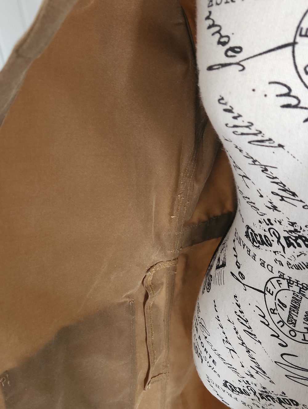 Imogene + Willie Anni Oil Cloth Trench SZ XS/S HTF Handmade In USA 100% Cotton - Picture 5 of 7